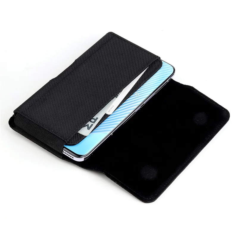 Sac de taille pour téléphone portable de 7 pouces avec fermeture magnétique, en cuir PU, 18,3 x 9,3 x 2 cm