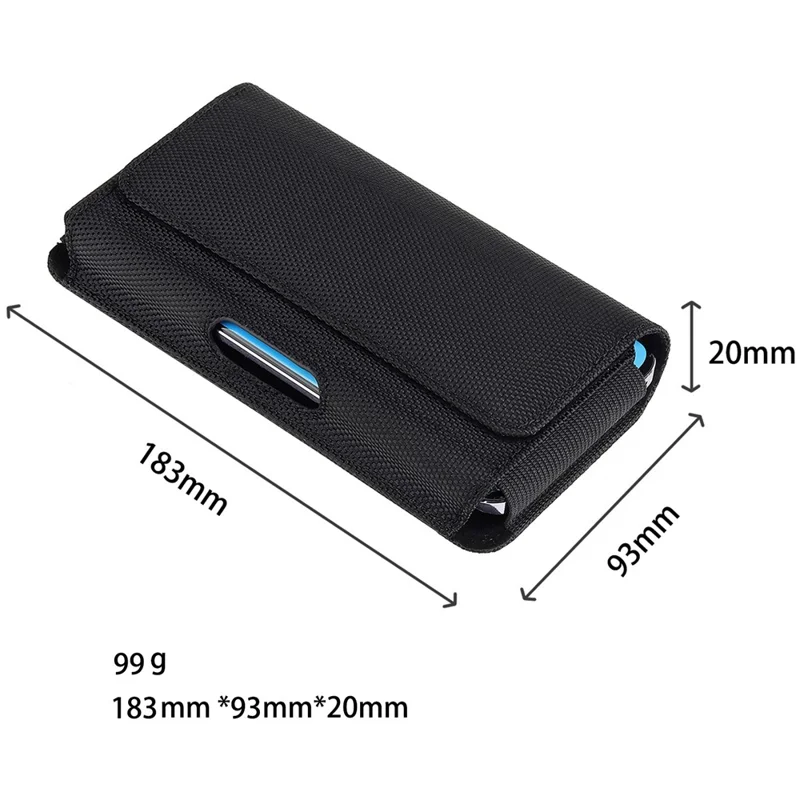 Borsa Per la Vita Del Telefono Cellulare da 7 Pollici Con Chiusura Magnetica Pua Cintura PU Pethe Pethe, 18,3 x 9,3 x 2 cm