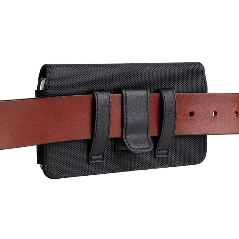 6.7 inch Cellphone Waist Pouch PU Leather Phone Belt Bag with Magnetic Closure, 17 x 9.2 x 2cm