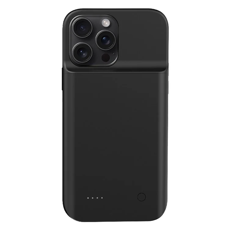 Étui de batterie rechargeable de 6800 mAh pour iPhone 15 Pro avec bords souples