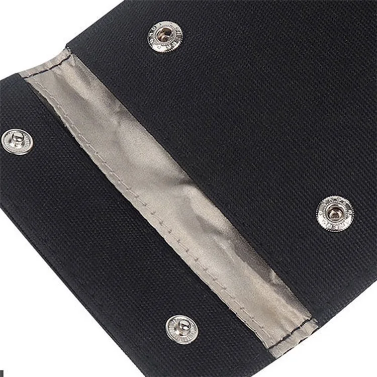 CL302 Oxford Cloth Signal Blocking Long Pouch RFID Blocker Phone Bag - Schwarz