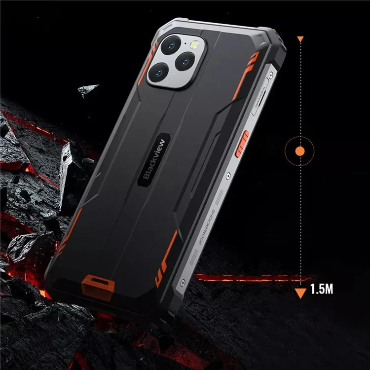 BLACKVIEW BV8900 Pro 6.5" Helio P90 8+256GB 64MP 10000mAh 4G Rugged Smartphone - Black