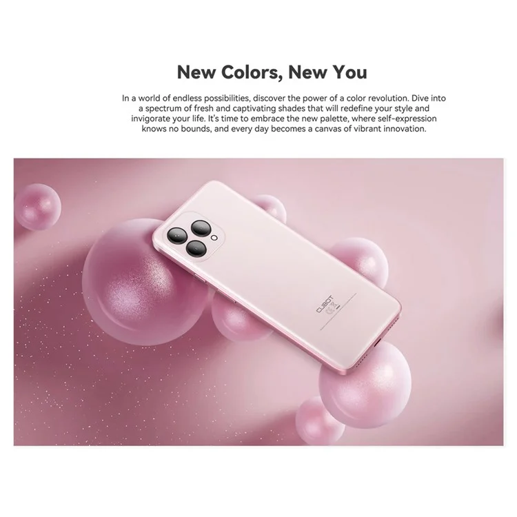 CUBOT P80 6.58 pulgadas MT8788 8+512GB 5200mAh 48MP 4G Smartphone - Rosa