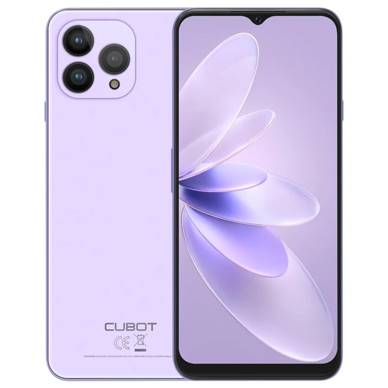 Cubot P80 6,583 Pouces MT8788 8 go + 256 go de Téléphone Portable 5200mAh 48MP 4G Smart Phone - Violet / Bouchon ue