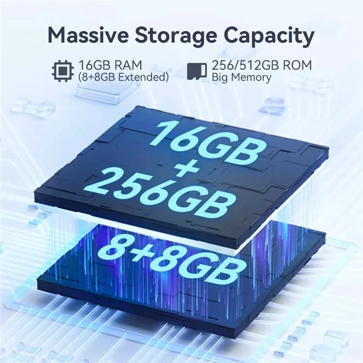 CUBOT P80 6,583-Zoll-MT8788 8GB+256GB-Mobiltelefon 5200mAh 48MP 4G-Smartphone - Blau / EU-Stecker
