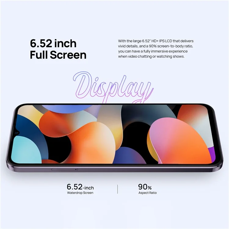 ULEFONE Note 16 Pro 5,52 pulgadas Unisoc T606 8+128GB 4400mAh 50MP Smartphone 4G - Púrpura