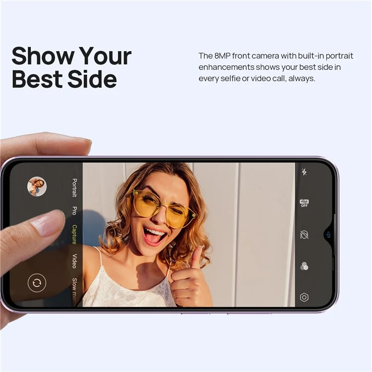 ULEFONE Note 16 Pro 5,52 pulgadas Unisoc T606 8+128GB 4400mAh 50MP Smartphone 4G - Púrpura