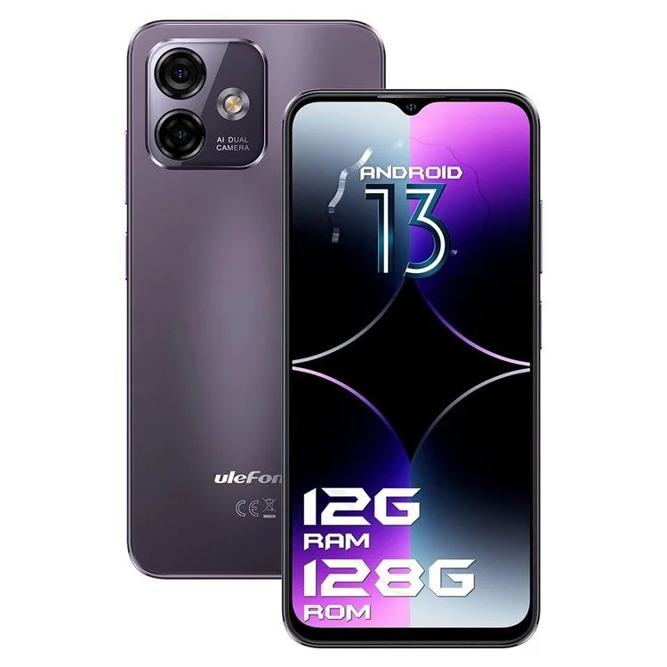 ULEFONE Note 16 Pro 5,52 pulgadas Unisoc T606 8+128GB 4400mAh 50MP Smartphone 4G - Púrpura