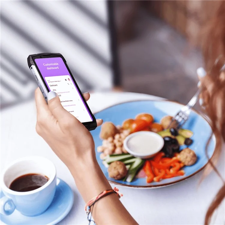 DOOGEE Smini, Smartphone Resistente de 4.5 Pulgadas Helio G99, 8+256GB, 3000mAh, 50MP 4G Mini - Púrpura