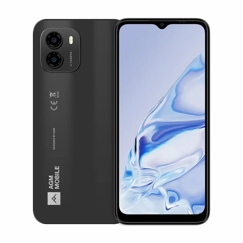 AGM NOTE N1 6.52-inch Smartphone 8GB+128GB 4900mAh 50MP 4G Cellphone - Black / EU Plug