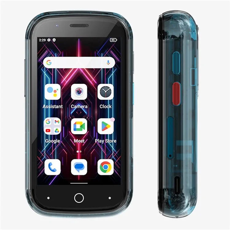 UNIHERTZ Jelly Star 3.0-Zoll-Helio G99 8GB+256GB 2000mAh 48MP Kamera Mini 4G-Smartphone - Blau / EU-Stecker