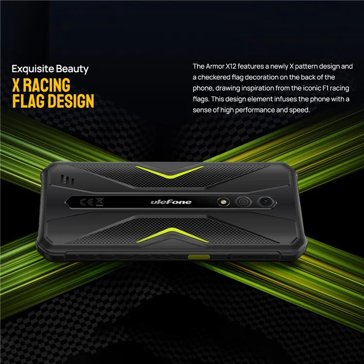 ULEFONE Armor X12 Smartphone de 5,45 pulgadas Helio A22 3GB+32GB 4680 mAh 13MP 4G Resistente - Naranja / Enchufe de la UE