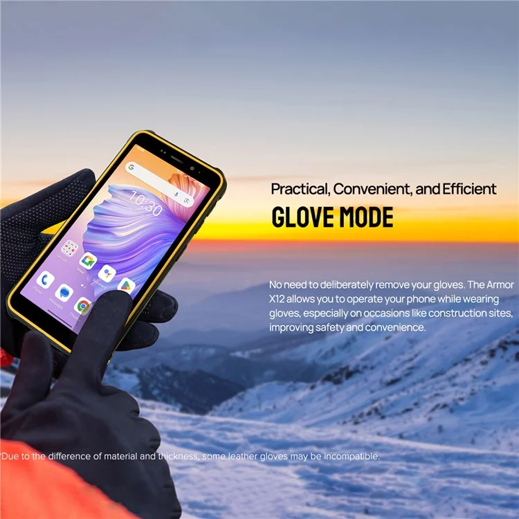 ULEFONE Armor X12 Smartphone de 5,45 pulgadas Helio A22 3GB+32GB 4680 mAh 13MP 4G Resistente - Naranja / Enchufe de la UE