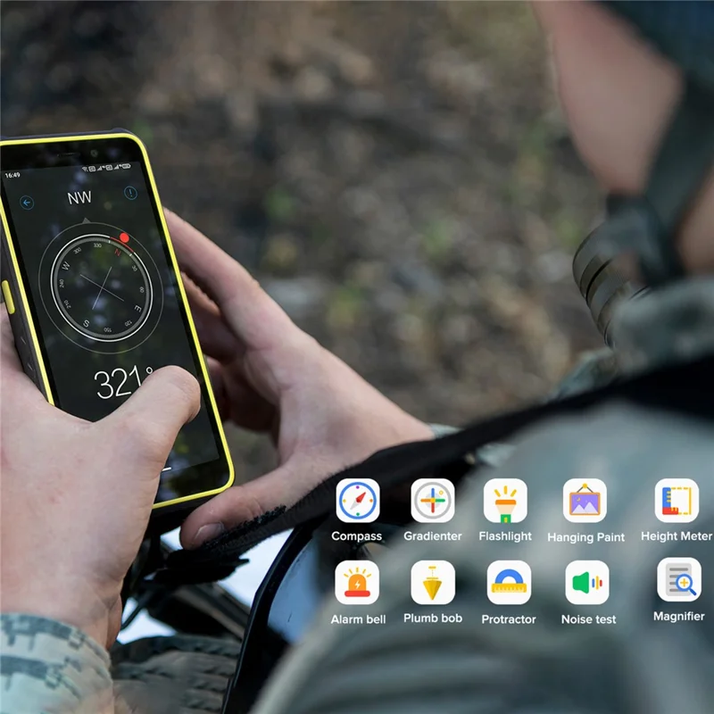 ULEFONE Armor X12 Pro 4+64GB Android 13 Helio G36 13MP Cam Rugged Cellphone - Orange