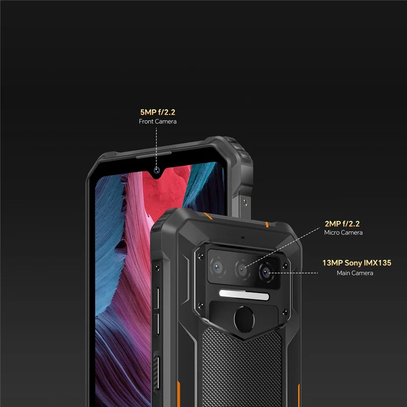 OUKITEL WP23 Pro 8+128GB Unisoc T606 10600mAh 13MP Camera Rugged Smartphone - Black