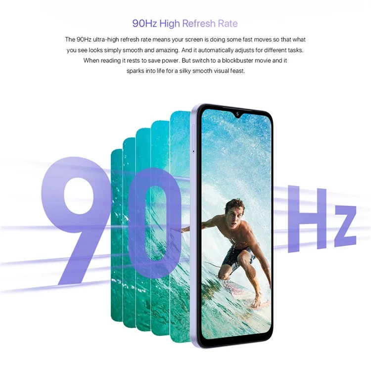 UMIDIGI G5 6.6-Inch Unisoc T606 8GB+128GB 5000mAh 50MP 4G Smartphone - White