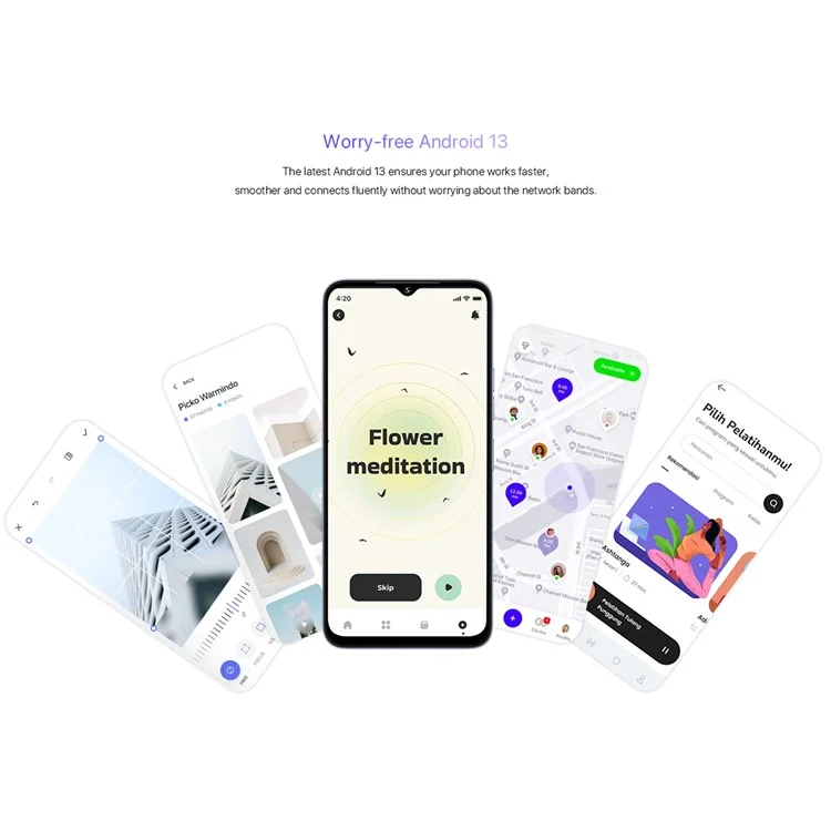UMIDIGI G5 6.6-Inch Unisoc T606 8GB+128GB 5000mAh 50MP 4G Smartphone - White