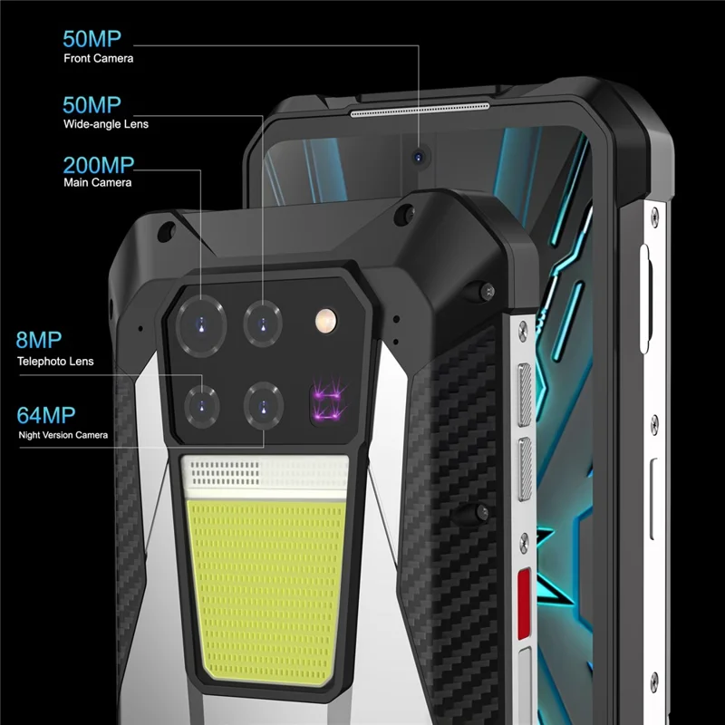 unihertz 8849 tank 3 - 6,79-zoll-abmessung 8200, 16+512 gb, 23800mah, 200 mp 5g rugged smartphone