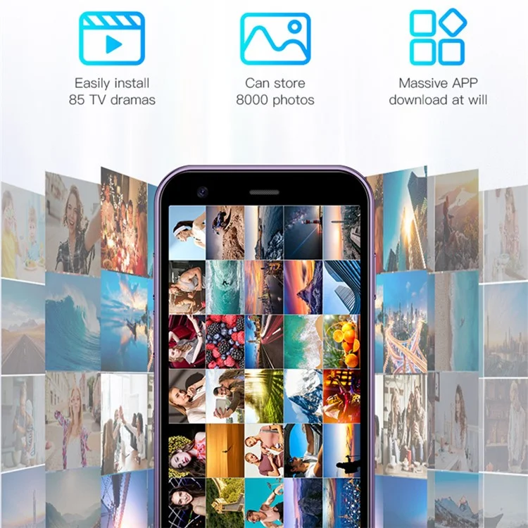 Soyes XS15 3,0-дюймовый 2 Гб+16 гб 3G Маленький Экранный Мини-смартфон - Черный