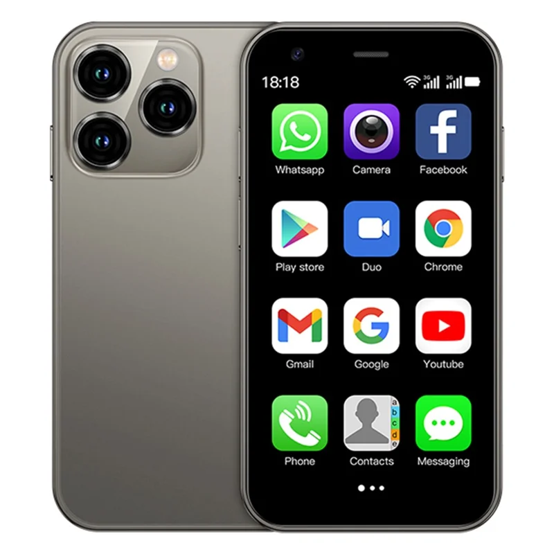 SOYES XS15 3.0-Inch 2GB+16GB 3G Small-Screen Mini Smartphone - Grey