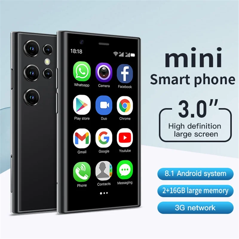 SOYES S23 Pro 3.0-Inch IPS Display 2GB+16GB 3G Mini Smartphone - Green