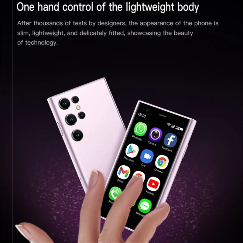 SOYES S23 Pro 3.0-Inch IPS Display 2GB+16GB 3G Mini Smartphone - Pink