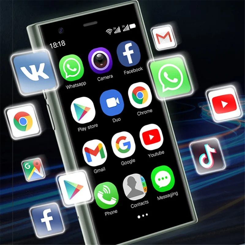 SOYES S23 Pro 3.0-Inch IPS Display 2GB+16GB 3G Mini Smartphone - Pink