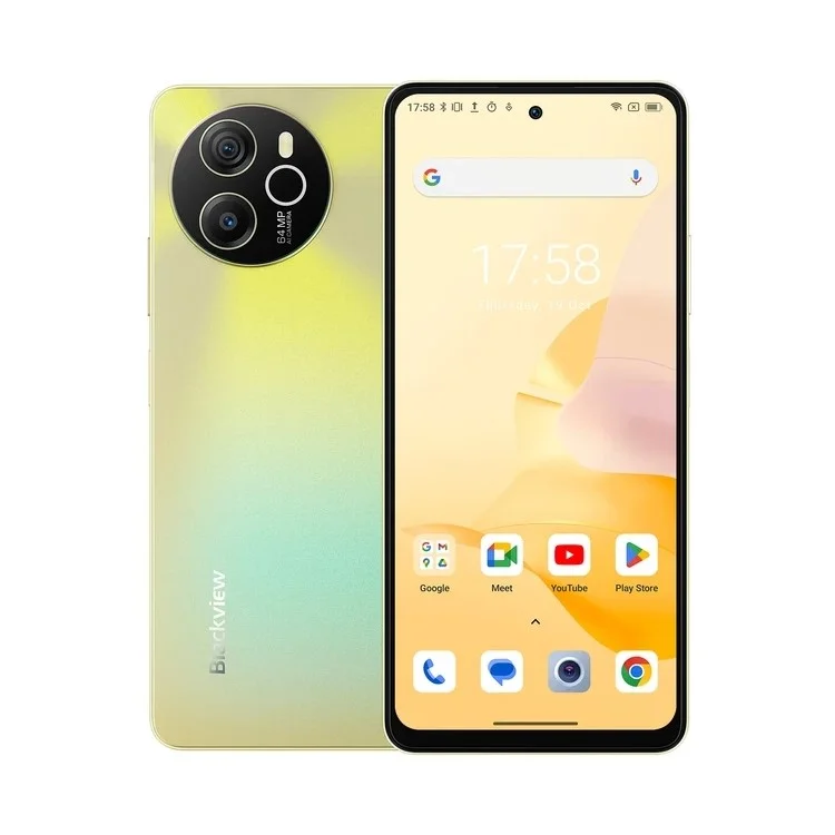 BLACKVIEW Shark 8 8+256GB 6.78-inch Helio G99 64MP+13MP Cam 4G Mobile Phone - Gold