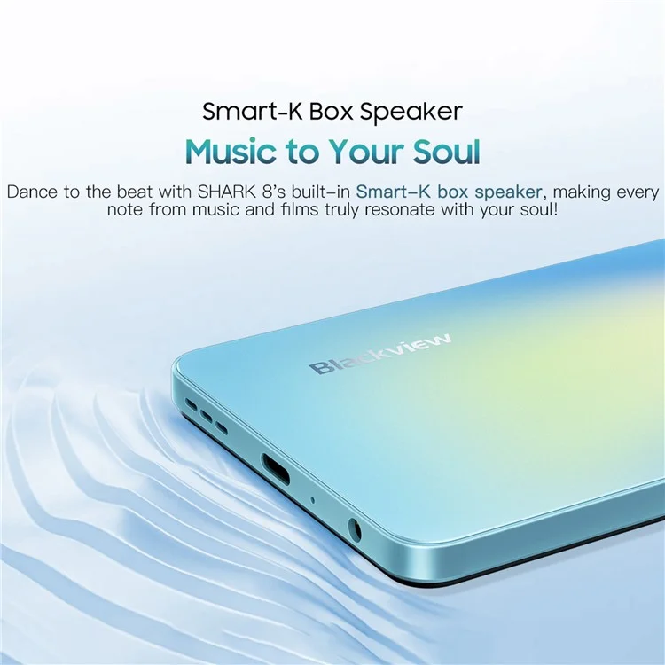 BLACKVIEW Shark 8 8+256GB 6.78-inch Helio G99 64MP+13MP Cam 4G Mobile Phone - Gold