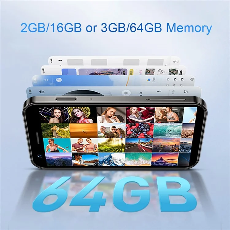 SOYES XS16 3 Pollici 4G Mini Smartphone Android 10 Fotocamera da 5MP Dual SIM Cellulare, 2+16GB - Viola