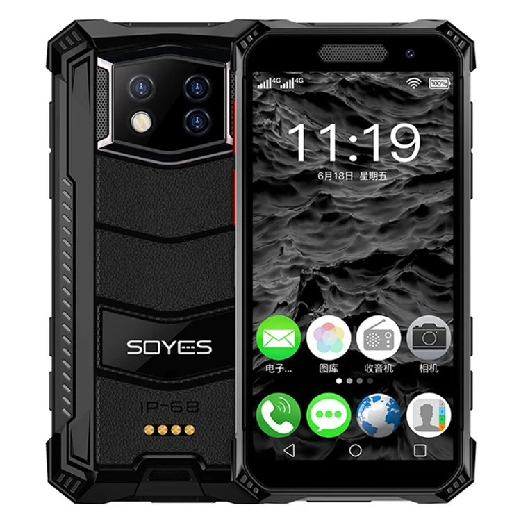 Soyes S10 Max 8+256 gb 3,5 Zoll Okta Core Android 10.0 Dualkarten 4G Mini Rugged Smartphone - UK -plug