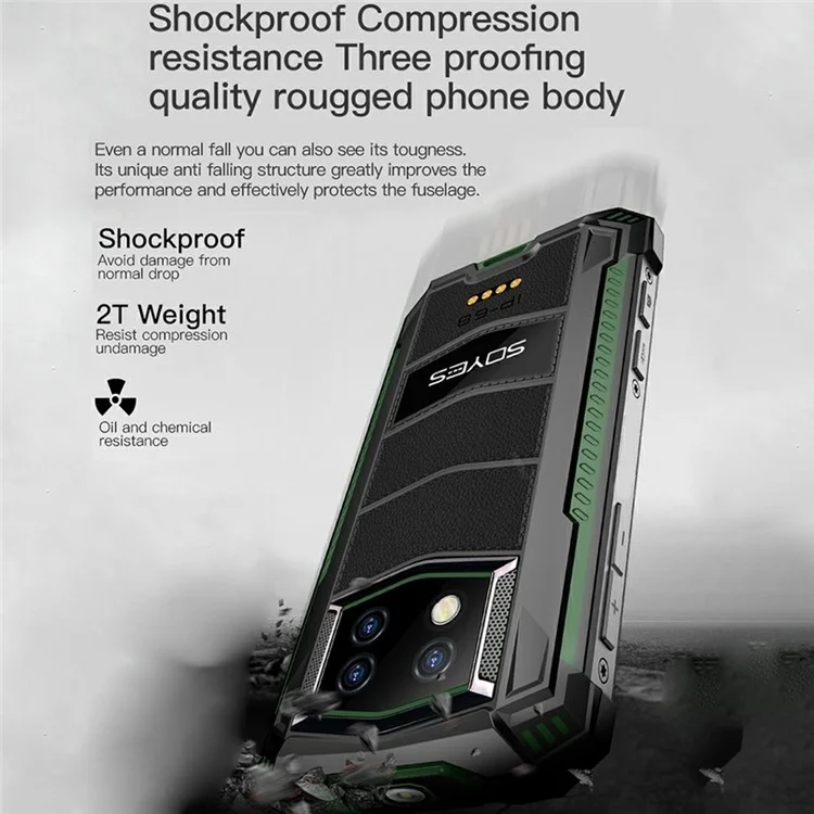 Soyes S10 Max 8+256 gb 3,5 Zoll Okta Core Android 10.0 Dualkarten 4G Mini Rugged Smartphone - UK -plug