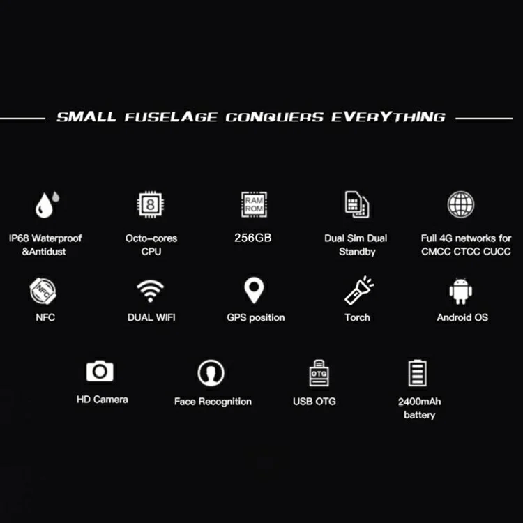 Soyes S10 Max 8+256 gb 3,5 Zoll Okta Core Android 10.0 Dualkarten 4G Mini Rugged Smartphone - UK -plug