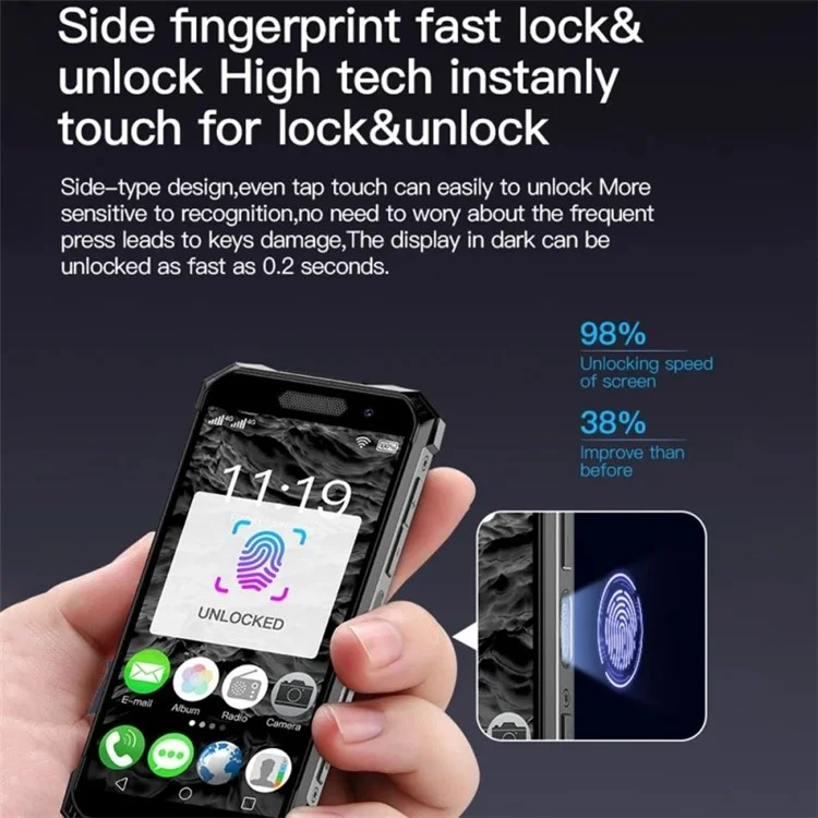 Soyes S10 Max 8+256 gb 3,5 Zoll Okta Core Android 10.0 Dualkarten 4G Mini Rugged Smartphone - UK -plug
