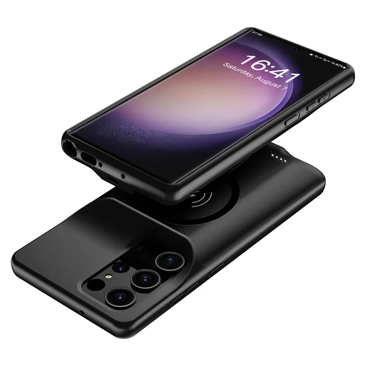B28 For Samsung Galaxy S23 Ultra / S22 Ultra 5G TPU Charger Case with Magnetic Charger Function, 10000mAh Power Bank