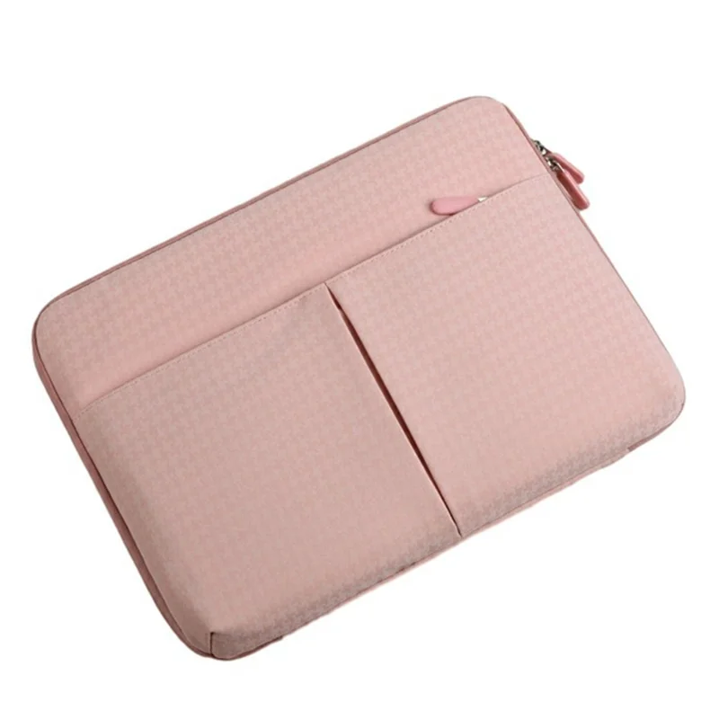 Ultra-Thin Sleeve Bag for 11-inch Tablets Oxford Fabric Carrying Case Portable Bag - Pink