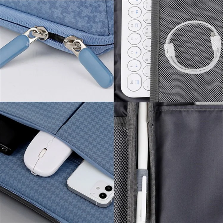 Slim Carrying Case for 13-inch Laptops, Tablets Oxford Fabric Portable Storage Bag - Blue