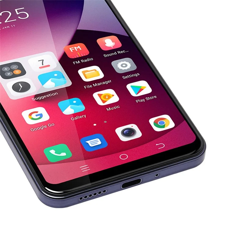 UNIWA K652 Smartphone 6.53 pollici 3GB+64GB MT6737 Android 9.1 4G - Nero / Spina USA