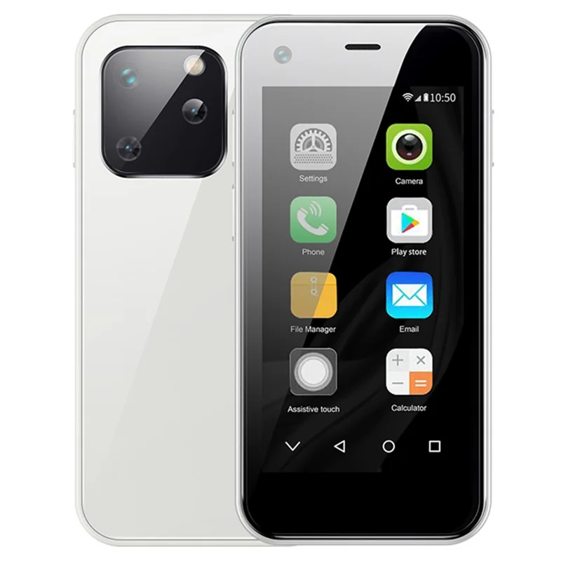 SOYES XS13 2.45-inch Smartphone 2GB+16GB MT6580 Double Camera 3G Mini Cellphone - White