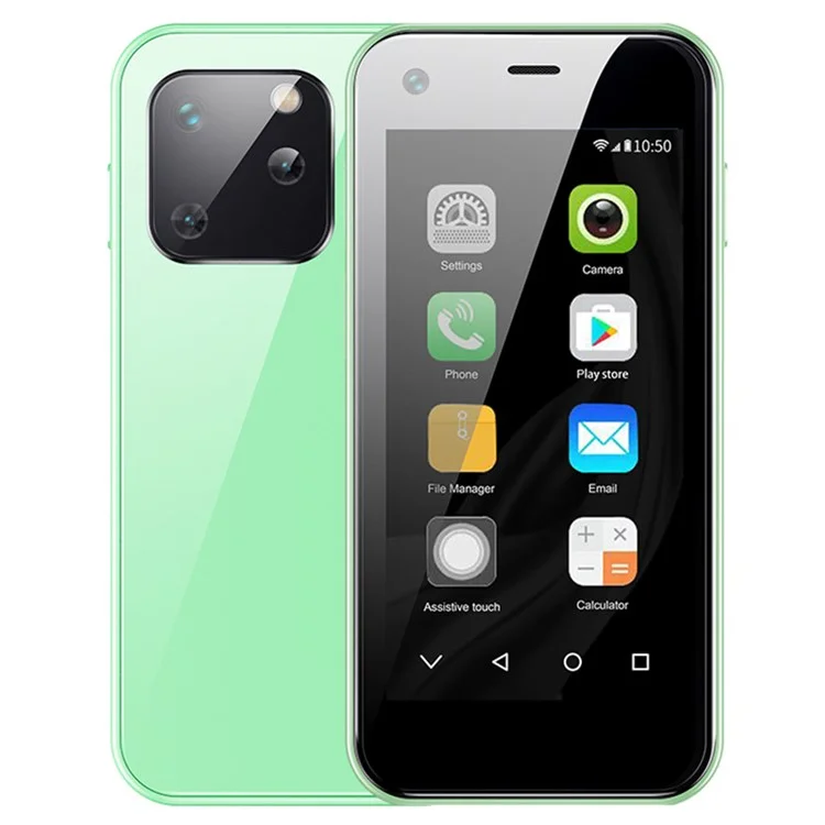 SOYES XS13 2.45-inch Smartphone 2GB+16GB MT6580 Double Camera 3G Mini Cellphone - Green