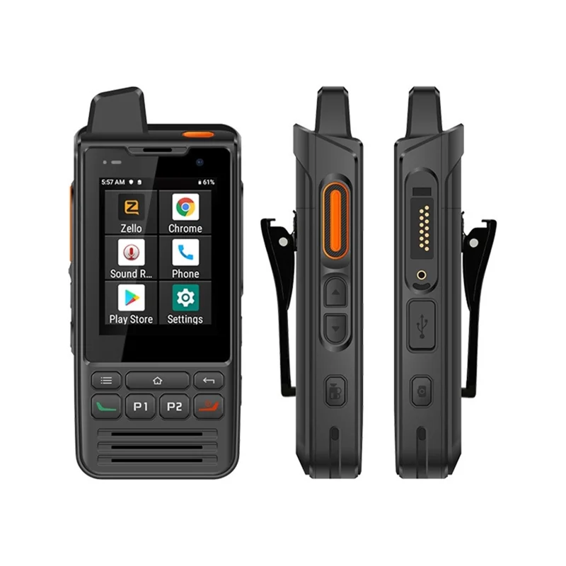 UNIWA F60 2.8-inch Phone IP68 Waterproof Zello Radio 4G Smartphone with NFC and SOS Button - Black / EU Plug