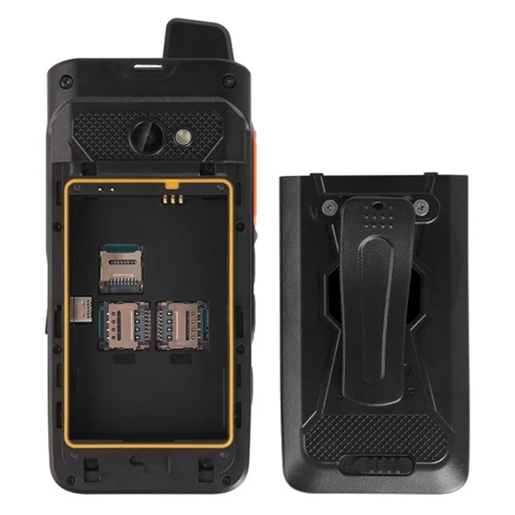 UNIWA F60 2.8-inch Phone IP68 Waterproof Zello Radio 4G Smartphone with NFC and SOS Button - Black / EU Plug
