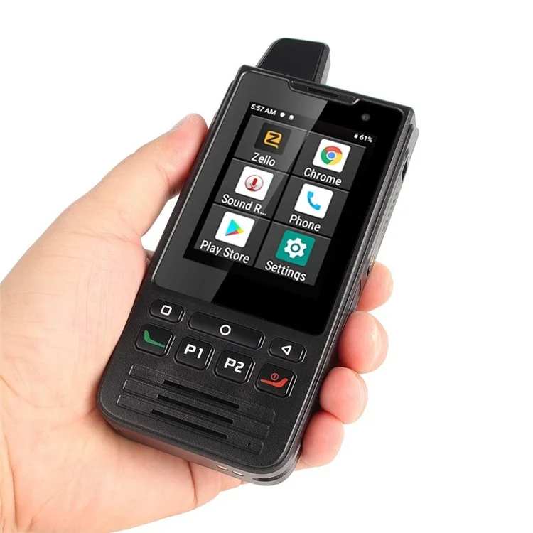 UNIWA F60 2.8-inch Phone IP68 Waterproof Zello Radio 4G Smartphone with NFC and SOS Button - Black / EU Plug