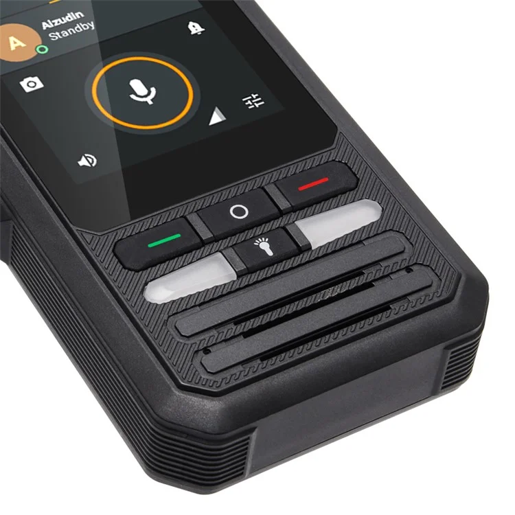UNIWA F80S Telefono POC Intercom Globale 4G Android Smartphone con Torcia - Nero / Spina UK