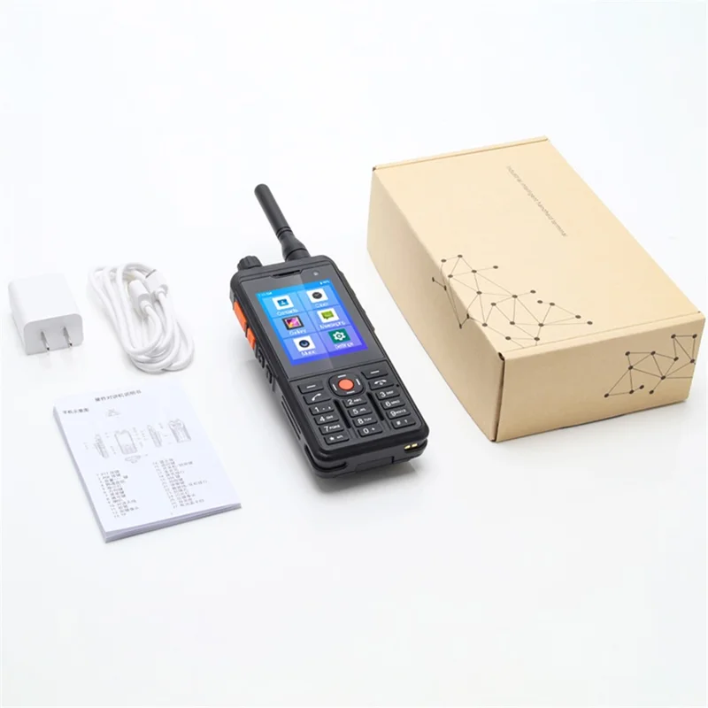 UNIWA P5 2.8 Inch NFC Walkie Talkie Android 9.0 4G Smartphone Support Zello POC, 4G LTE Network+UHF Analog Version - Black / US Plug