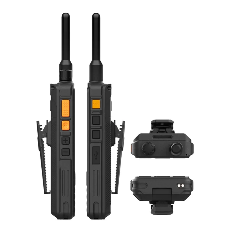 UNIWA P5 2.8 Inch NFC Walkie Talkie Android 9.0 4G Smartphone Support Zello POC, 4G LTE Network+UHF Analog Version - Black / US Plug