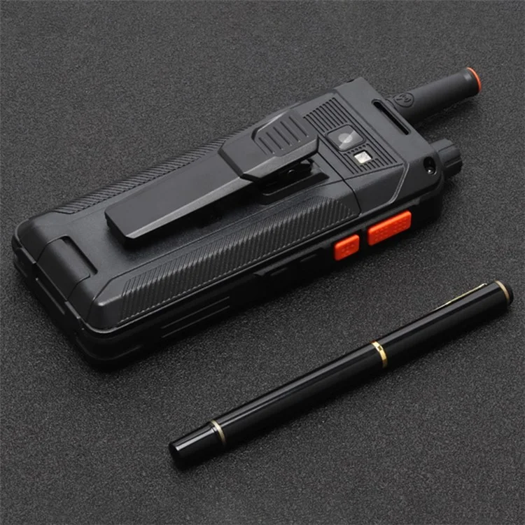 UNIWA P5 2.8 Zoll Android 9.0 NFC Walkie Talkie 4G Smartphone mit Unterstützung für Zello POC, 4G LTE-Netzwerk + UHF DMR-Version - Schwarz / AU-Stecker