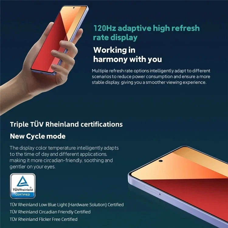 Xiaomi Redmi Note 13 Pro EU Versión 8GB+256GB 200MP 4G Android Smartphone 6.67 Pulgadas AMOLED Helio G99 Ultra Cell Teléfono Celular - Verde