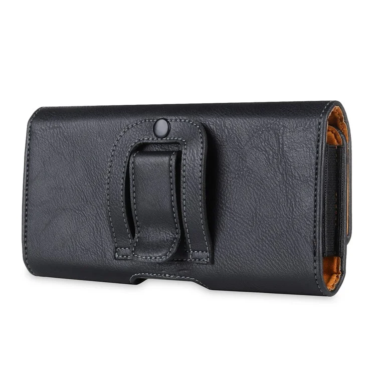 17.2 X 7.6 X 2cm Universal Leather Phone Pouch with Belt Clip, Magnetic Closure Waist Phone Bag