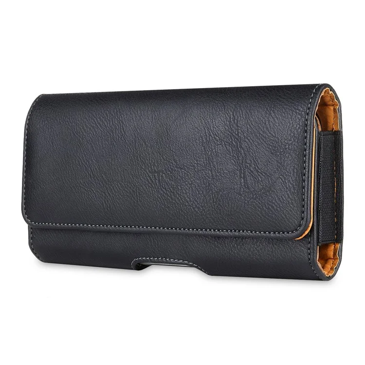 17.2 X 7.6 X 2cm Universal Leather Phone Pouch with Belt Clip, Magnetic Closure Waist Phone Bag